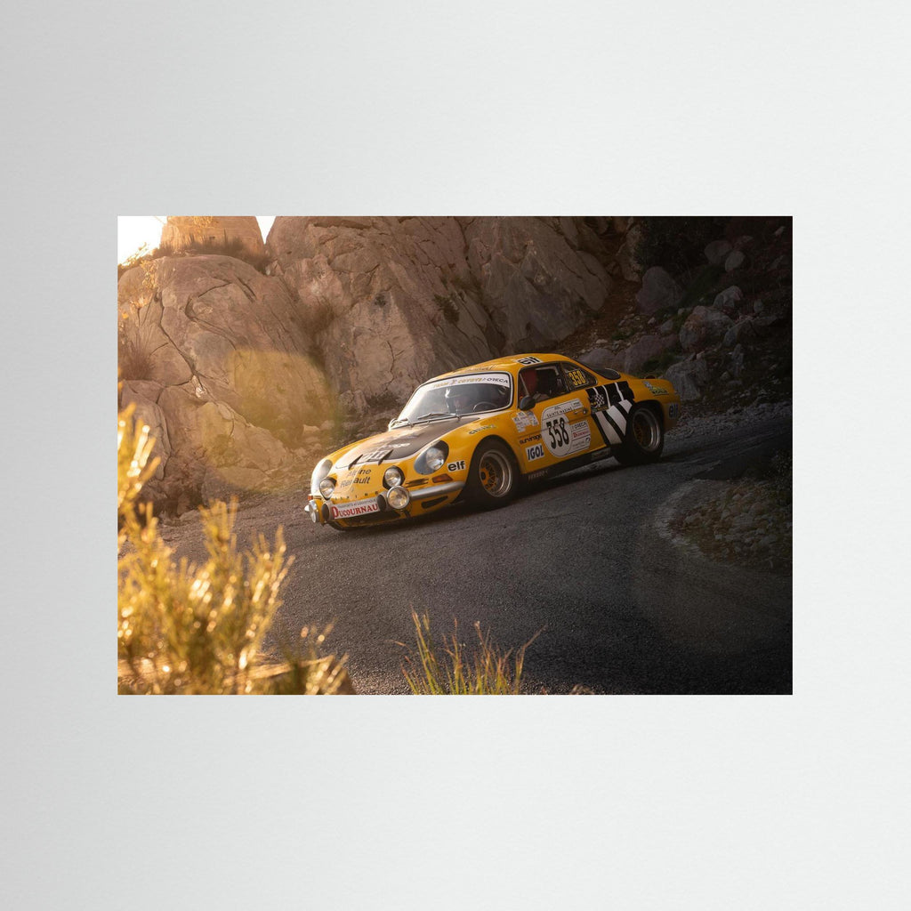 Alpine en pleine course